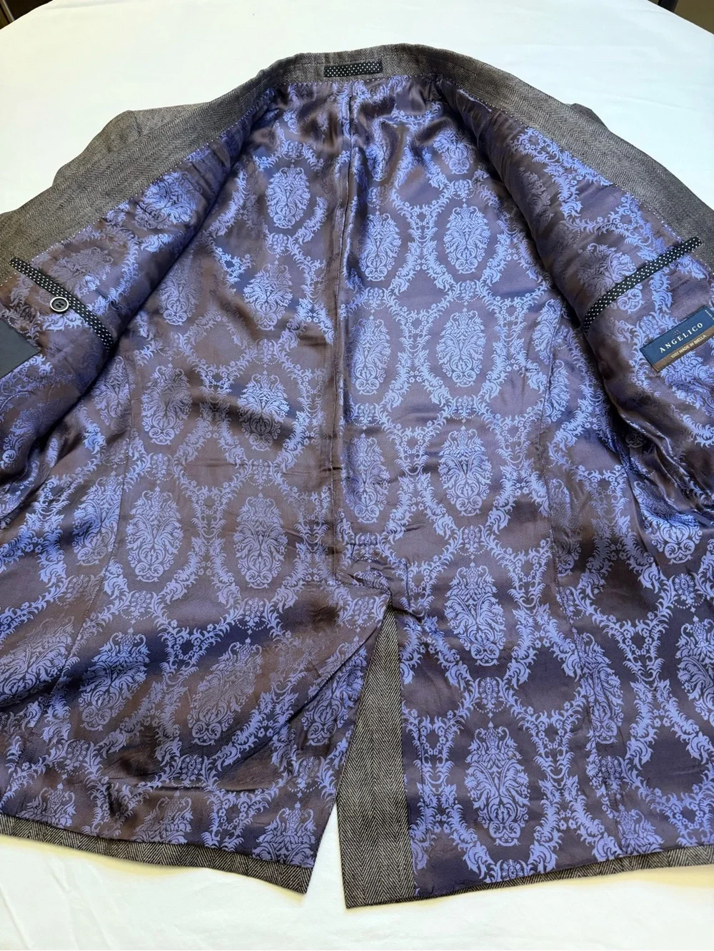 SAND Copenhagen Men’s 100% Linen Herringbone Blazer Jacket EU 50, US 40